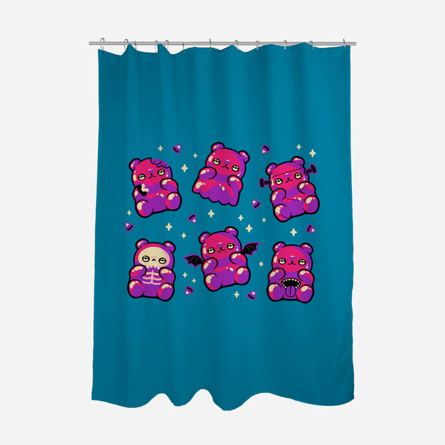Halloween Gummy Bears-None-Polyester-Shower Curtain-xMorfina