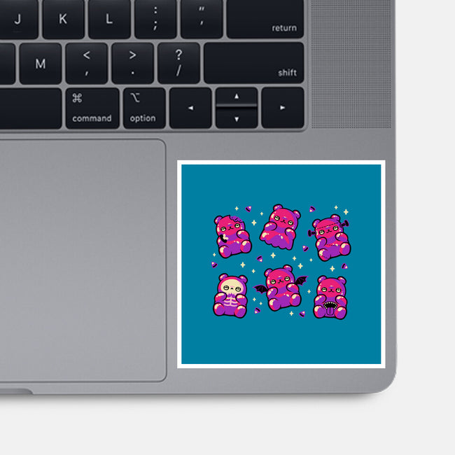 Halloween Gummy Bears-None-Glossy-Sticker-xMorfina