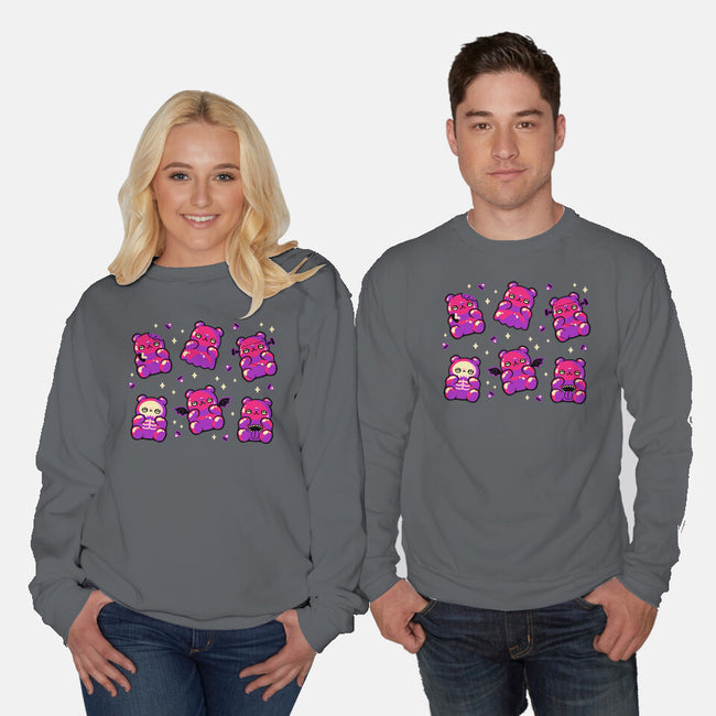 Halloween Gummy Bears-Unisex-Crew Neck-Sweatshirt-xMorfina