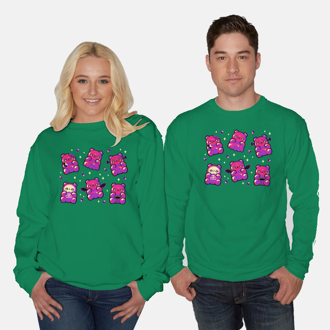 Halloween Gummy Bears-Unisex-Crew Neck-Sweatshirt-xMorfina