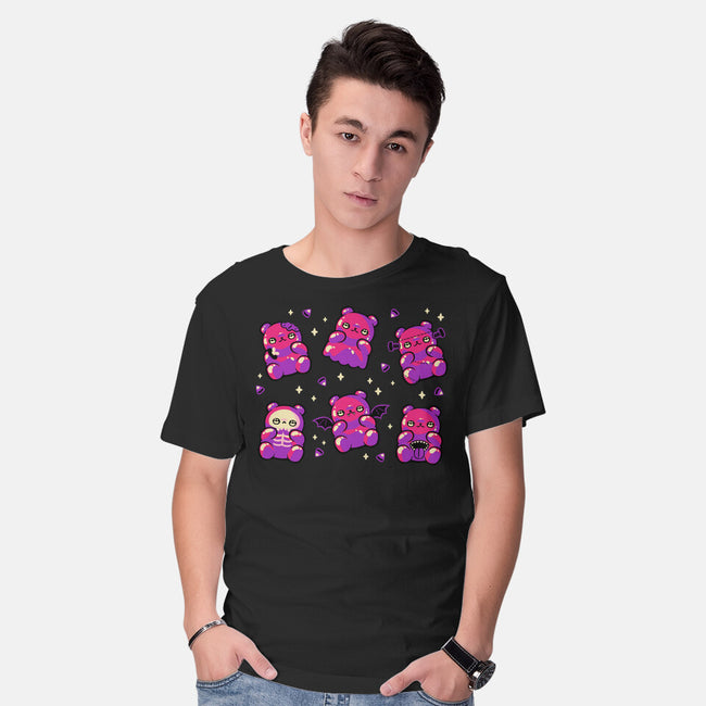 Halloween Gummy Bears-Mens-Basic-Tee-xMorfina