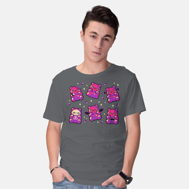 Halloween Gummy Bears-Mens-Basic-Tee-xMorfina