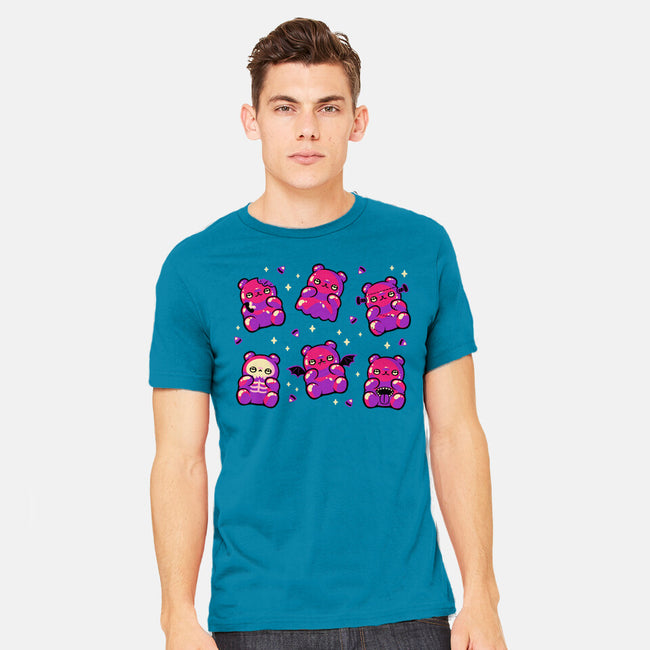 Halloween Gummy Bears-Mens-Heavyweight-Tee-xMorfina