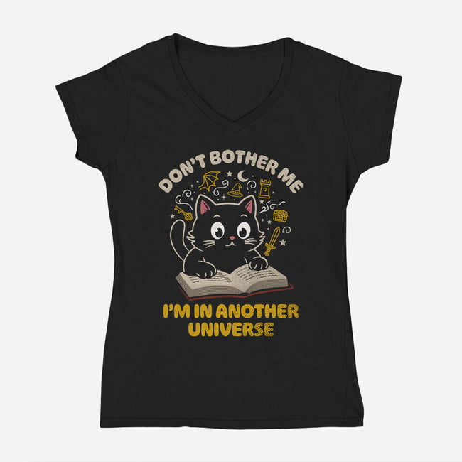 I'm In Another Universe-Womens-V-Neck-Tee-Popnotic