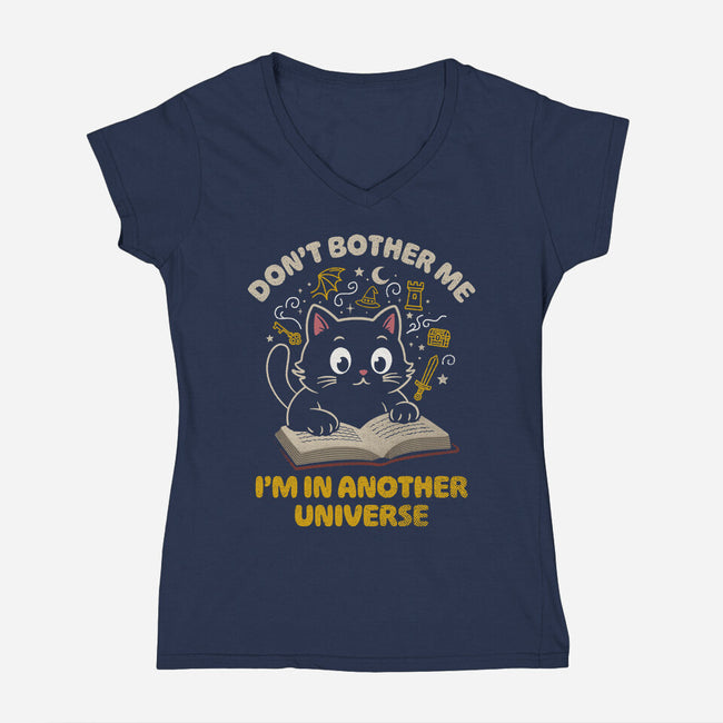 I'm In Another Universe-Womens-V-Neck-Tee-Popnotic
