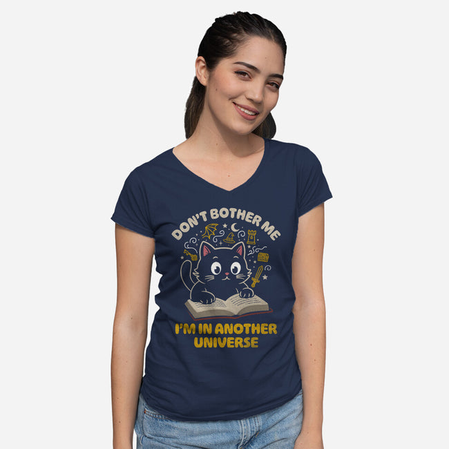 I'm In Another Universe-Womens-V-Neck-Tee-Popnotic