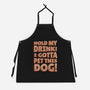 Hold My Drink I Gotta Pet This Dog-Unisex-Kitchen-Apron-koalastudio