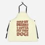 Hold My Drink I Gotta Pet This Dog-Unisex-Kitchen-Apron-koalastudio
