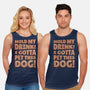 Hold My Drink I Gotta Pet This Dog-Unisex-Basic-Tank-koalastudio