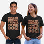 Hold My Drink I Gotta Pet This Dog-Unisex-Basic-Tee-koalastudio