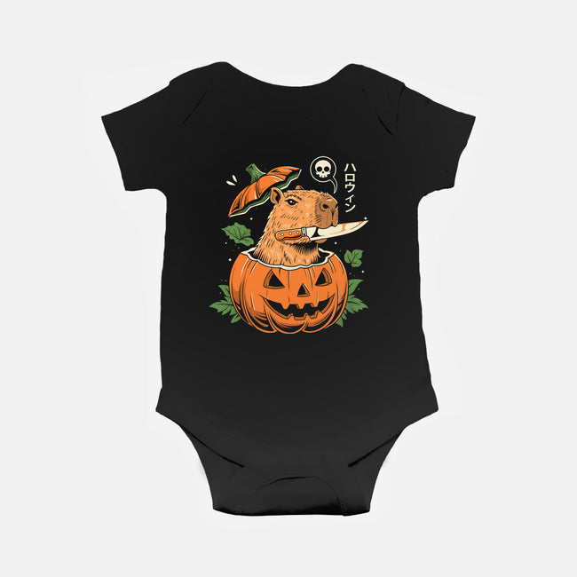 Pumpkin Capybara Slayer-Baby-Basic-Onesie-Eoli Studio
