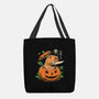 Pumpkin Capybara Slayer-None-Basic Tote-Bag-Eoli Studio