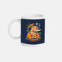 Pumpkin Capybara Slayer-None-Mug-Drinkware-Eoli Studio
