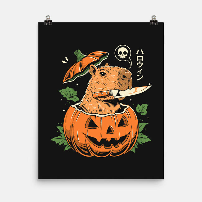 Pumpkin Capybara Slayer-None-Matte-Poster-Eoli Studio