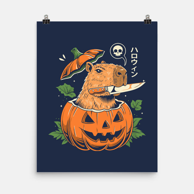 Pumpkin Capybara Slayer-None-Matte-Poster-Eoli Studio