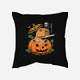 Pumpkin Capybara Slayer-None-Removable Cover w Insert-Throw Pillow-Eoli Studio