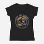 A Spooky Roadtrip-Womens-V-Neck-Tee-glitchygorilla