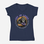 A Spooky Roadtrip-Womens-V-Neck-Tee-glitchygorilla