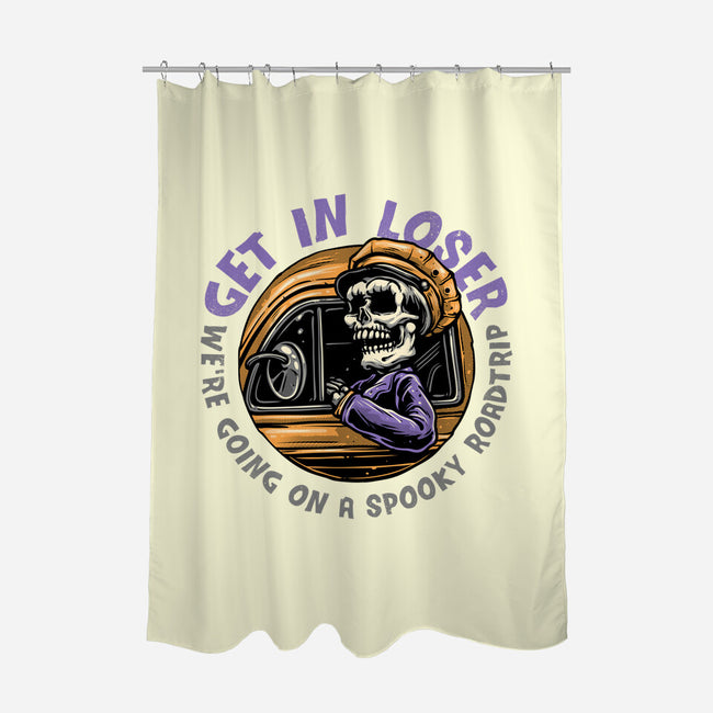 A Spooky Roadtrip-None-Polyester-Shower Curtain-glitchygorilla