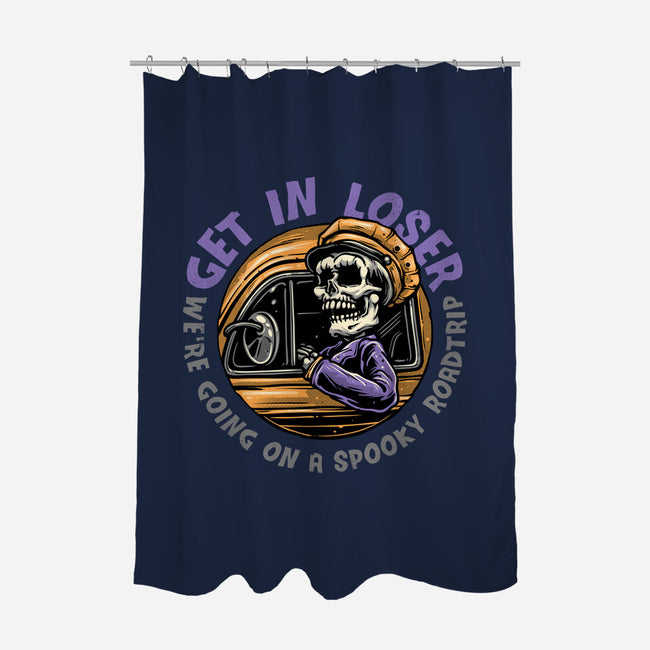 A Spooky Roadtrip-None-Polyester-Shower Curtain-glitchygorilla