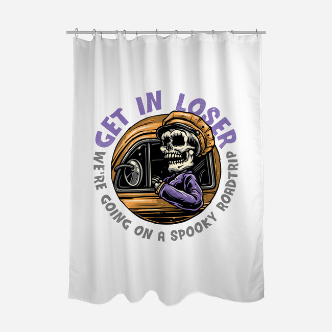 A Spooky Roadtrip-None-Polyester-Shower Curtain-glitchygorilla