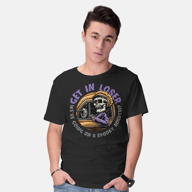 A Spooky Roadtrip-Mens-Basic-Tee-glitchygorilla
