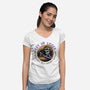 A Spooky Roadtrip-Womens-V-Neck-Tee-glitchygorilla