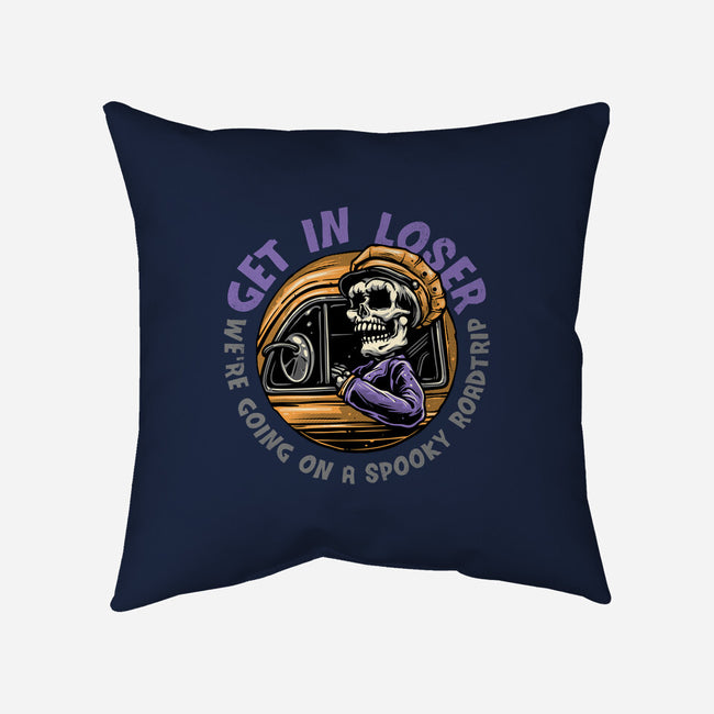 A Spooky Roadtrip-None-Removable Cover w Insert-Throw Pillow-glitchygorilla