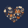 Cozy Autumn Heart-Mens-Heavyweight-Tee-xMorfina