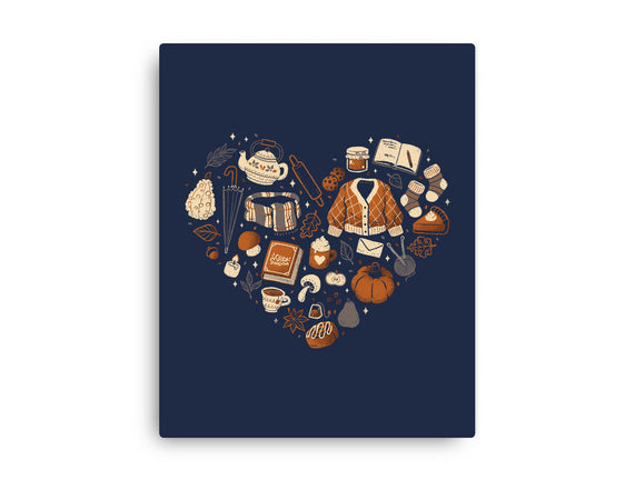 Cozy Autumn Heart