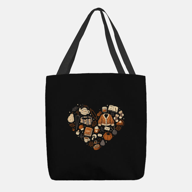 Cozy Autumn Heart-None-Basic Tote-Bag-xMorfina