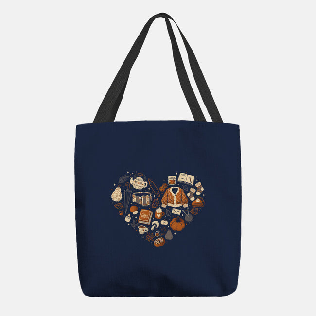Cozy Autumn Heart-None-Basic Tote-Bag-xMorfina