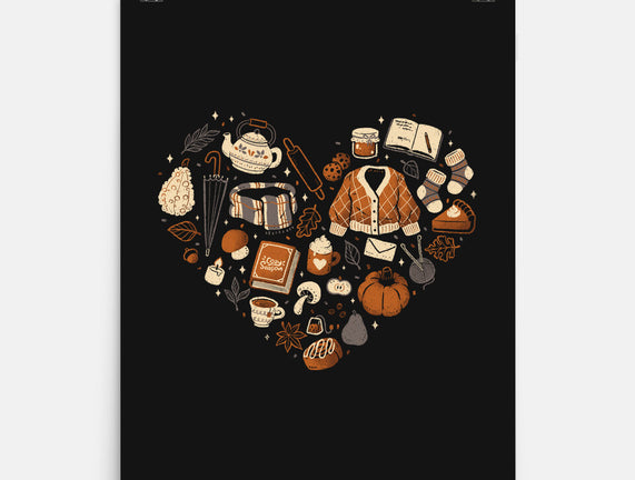 Cozy Autumn Heart