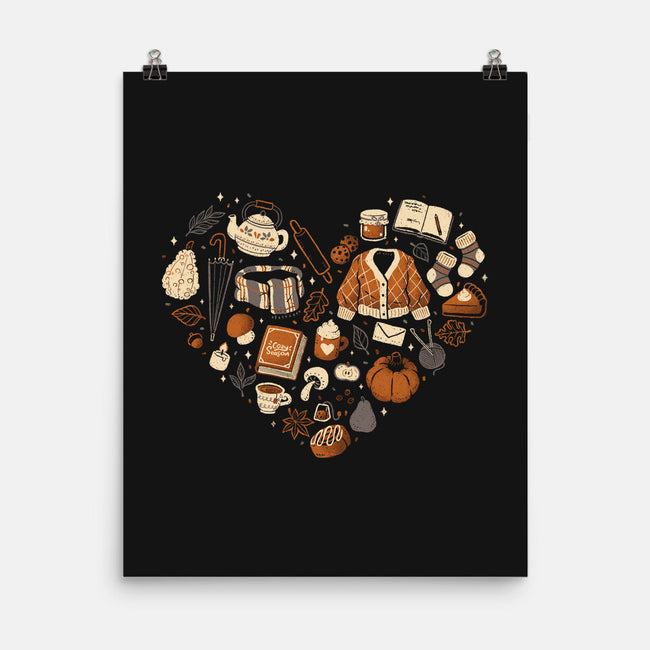 Cozy Autumn Heart-None-Matte-Poster-xMorfina