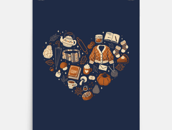 Cozy Autumn Heart
