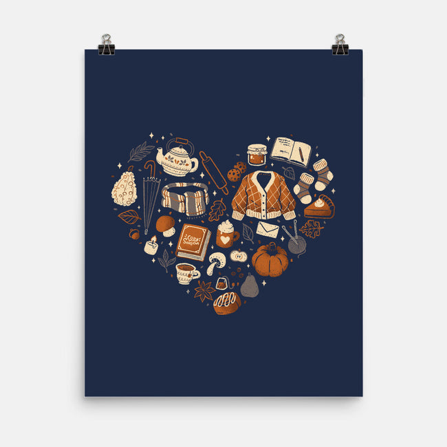 Cozy Autumn Heart-None-Matte-Poster-xMorfina