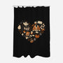 Cozy Autumn Heart-None-Polyester-Shower Curtain-xMorfina