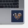 Cozy Autumn Heart-None-Glossy-Sticker-xMorfina