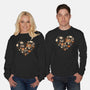 Cozy Autumn Heart-Unisex-Crew Neck-Sweatshirt-xMorfina