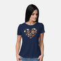 Cozy Autumn Heart-Womens-Basic-Tee-xMorfina