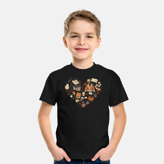 Cozy Autumn Heart-Youth-Basic-Tee-xMorfina