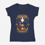 Shakra Pharloom's Cartographer-Womens-V-Neck-Tee-Alundrart