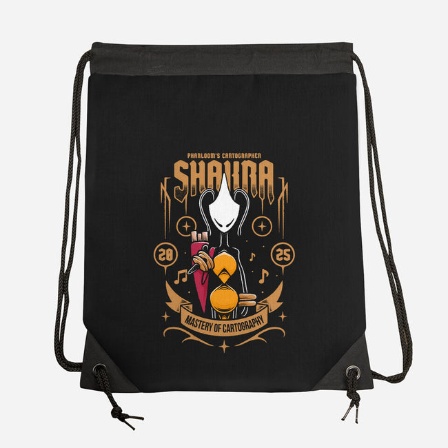 Shakra Pharloom's Cartographer-None-Drawstring-Bag-Alundrart