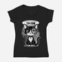 May Not Be In Control-Womens-V-Neck-Tee-palmstreet