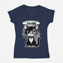 May Not Be In Control-Womens-V-Neck-Tee-palmstreet