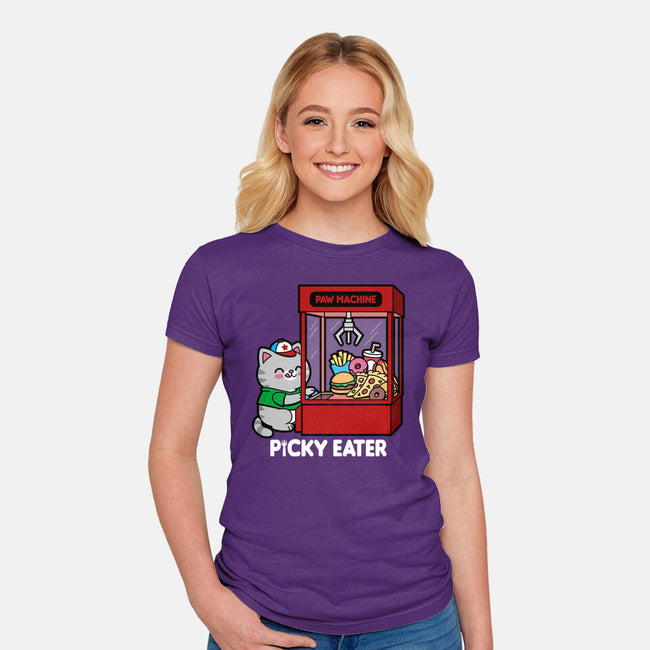Picky Eater-Womens-Fitted-Tee-Boggs Nicolas