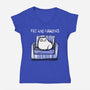 Fat And Furryous-Womens-V-Neck-Tee-kharmazero