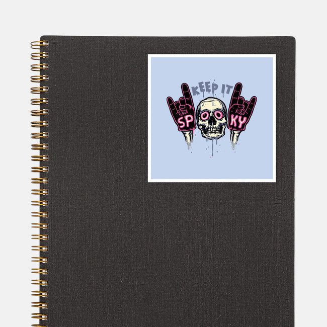 Keep It Spooky-None-Glossy-Sticker-glitchygorilla
