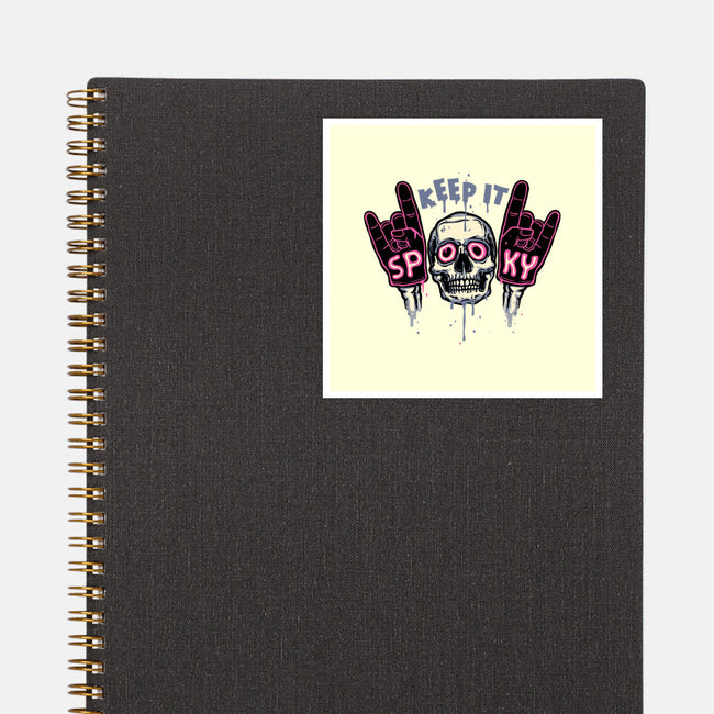 Keep It Spooky-None-Glossy-Sticker-glitchygorilla