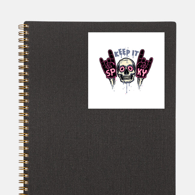 Keep It Spooky-None-Glossy-Sticker-glitchygorilla